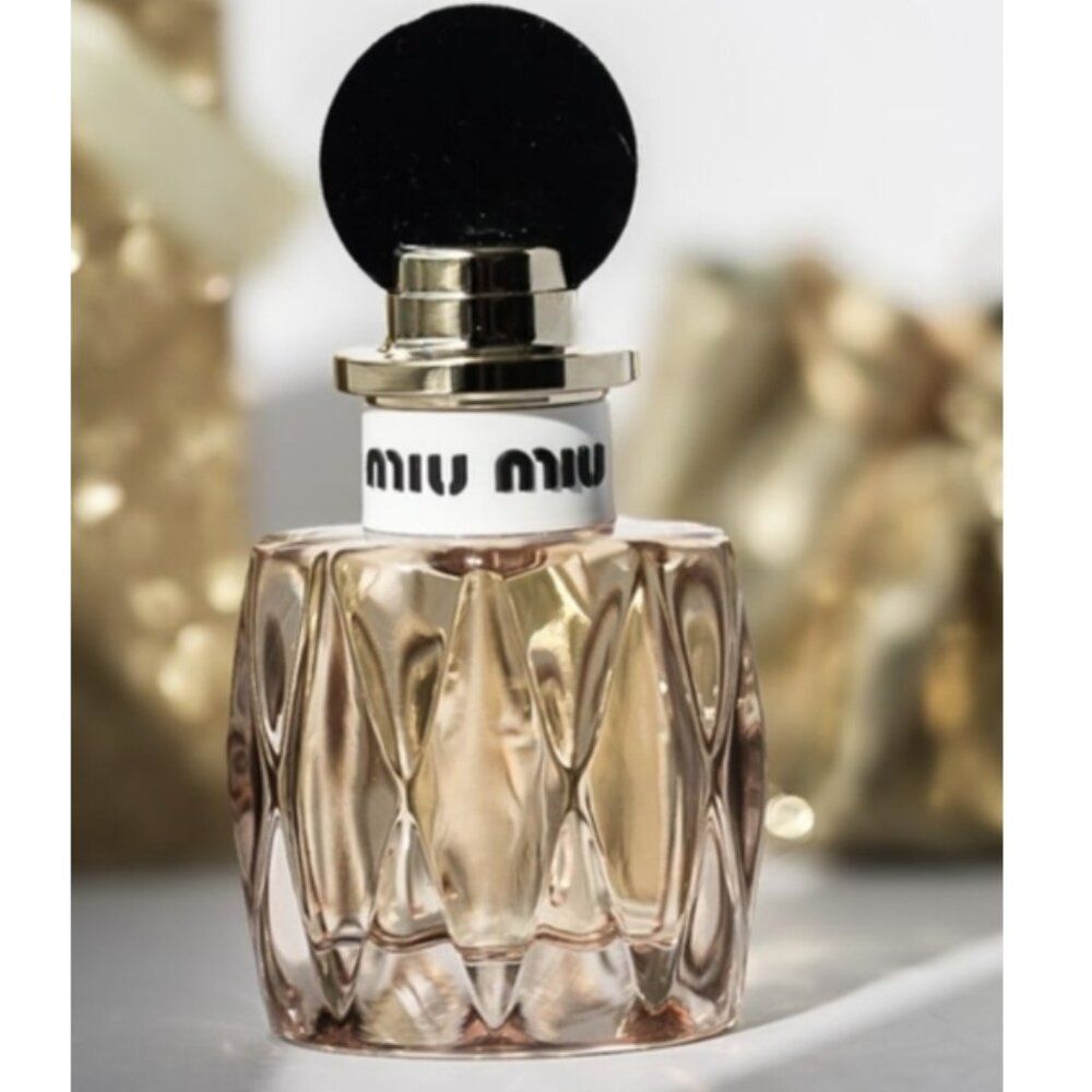 Miu Miu Beauty Duo | Designer Pouch + Mini Perfume (0.23 fl oz) Bundle - Picture 2 of 3